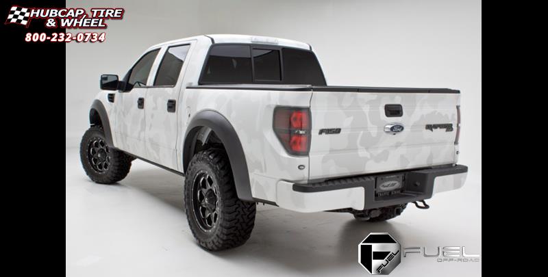 vehicle gallery/ford f 150 fuel boost d534 0X0  Matte Black & Milled wheels and rims